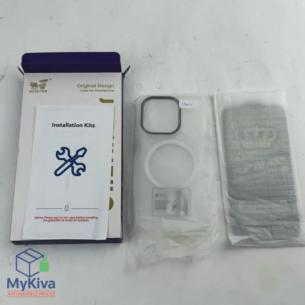 iPhone 15 Pro Max Case Magnetic Clear with Camera Lens Protector